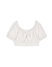 2Way Twist Knot Cotton Linen Crop Top