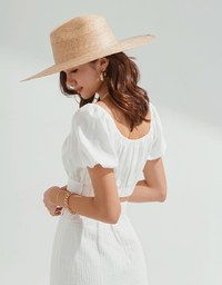 2Way Twist Knot Cotton Linen Crop Top