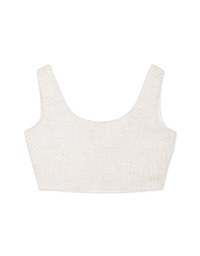 Tweed Gold Button Short Vest