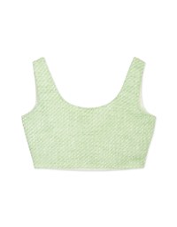 Tweed Gold Button Short Vest