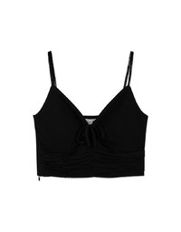 Sexy Tie Front Scratch Cami Top