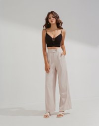 Sexy Tie Front Scratch Cami Top
