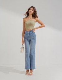 【Air 2.0】Zero-Wearing Comfortable Breasts One-Shoulder Gold Chain Bra Top