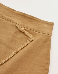 Urban Chic Distressed Edge Hem Asymmetric Skirt
