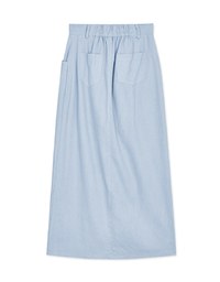 Modern Chic Front Slit Denim Skorts