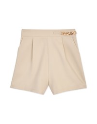Enhanced Side-Metallic Chain Shorts