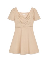 Sweet Sultry Overlap Pleated Mini Dress