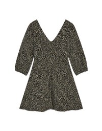 Vintage Ditsy Floral Buttoned Mini Dress