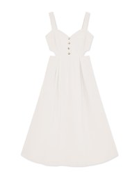 Sweetheart Neckline Side-Hollow Maxi Dress