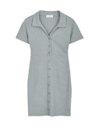 Shirt Sense Knit Bodycon Mini Dress