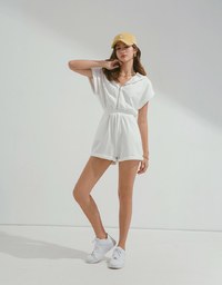 Laidback Casual Hoodie Playsuit