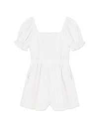 2Way Straight Pattern Sleeveless Playsuit