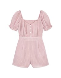 2Way Straight Pattern Sleeveless Playsuit
