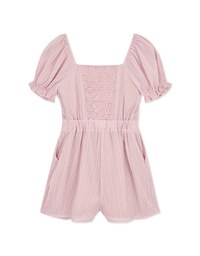 2Way Straight Pattern Sleeveless Playsuit