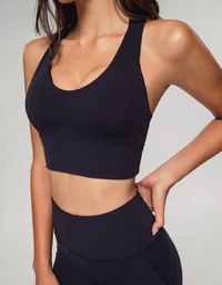 U Neck Digging Back Sports Bra (With Padding)