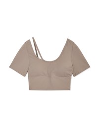 Push Up U Neck Single Line Sports Bra (With Padding)