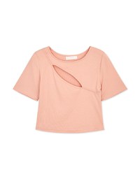 Edgy Chic Cut Out Crop Top
