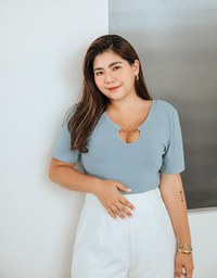 Understated Elegant Metallic Chain Crop Top