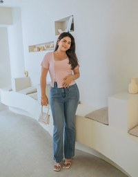 Urban Chic Side Button Slit Top