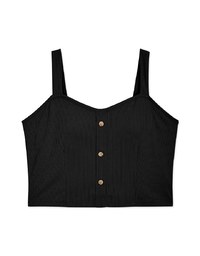 【Air 2.0】Simple Plain Button Air Comfy Bra Tank Top