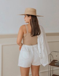 【Air 2.0】Simple Plain Button Air Comfy Bra Tank Top