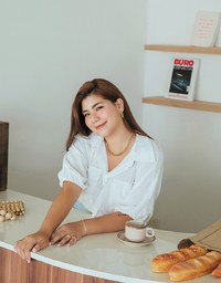 Sheer Gingham Hem Drawstring Pocket Blouse Shirt