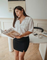 360° Pleated Slim Skort