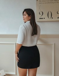 360° Pleated Slim Skort