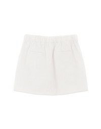 Edgy Chic High Waisted Button-down Mini Skirt