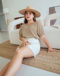 Edgy Chic High Waisted Button-down Mini Skirt