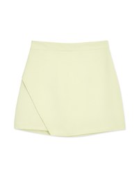 Minimalist Bias Cut A-Line Mini Skirt