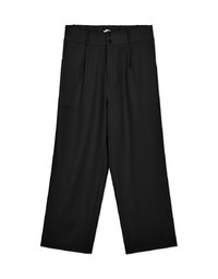 Intellectual High Waisted Suit Wide Pants