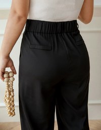Intellectual High Waisted Suit Wide Pants