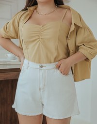 Iconic Seamline Ripped Shorts