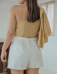 Iconic Seamline Ripped Shorts