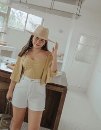 Iconic Seamline Ripped Shorts