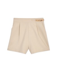 Enhanced Side-Metallic Chain Shorts