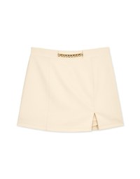 Urban Chic Front Metallic Chain A-Line Skort