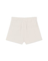 Simple Plain Pleated Slim Fit Shorts