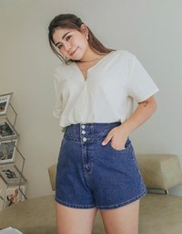 【Den!m LITE】Breezy Cooling No Filter Shape-Up Slimming Denim Shorts