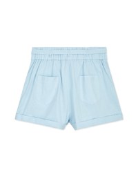 Basic Versatile High Waisted Turn-Up Shorts (With Belt)