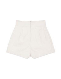 Bias-Cut Buttoned A-Line Skort