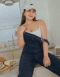 Casual Street Style Suspender Denim Jeans Pants