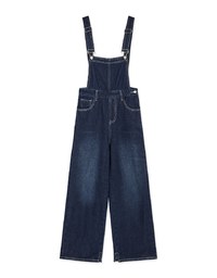 Casual Street Style Suspender Denim Jeans Pants