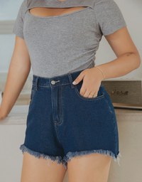 Denim Jeans Shorts With Drawers
