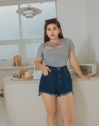 Denim Jeans Shorts With Drawers