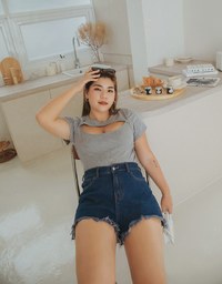 Denim Jeans Shorts With Drawers