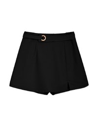 Detailing Belt Small Slit A-Line Skort