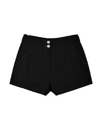 High Waisted Double Button Shorts