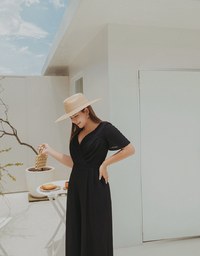 Classy Textured Pleated Jumpsuit